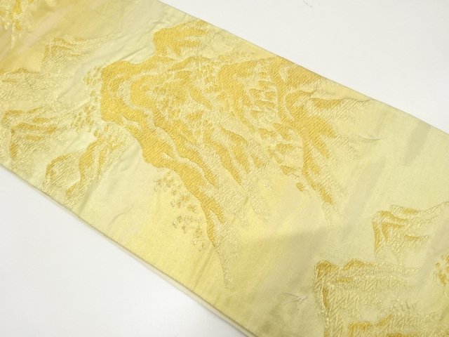 アンティーク　岩山模様織り出し袋帯（材料）